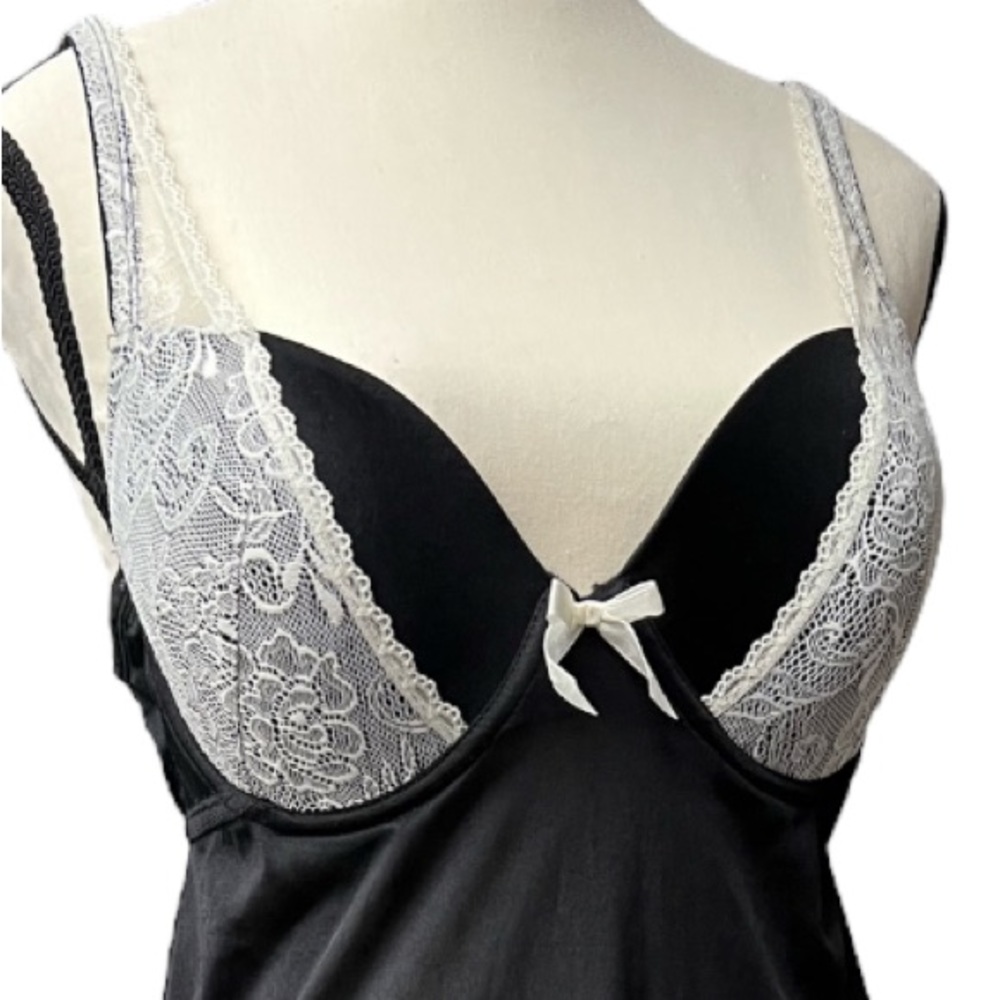 Smart & Sexy Lingerie Lace Trim Slip Dress Bra Size 36D - Picture 9 of 10